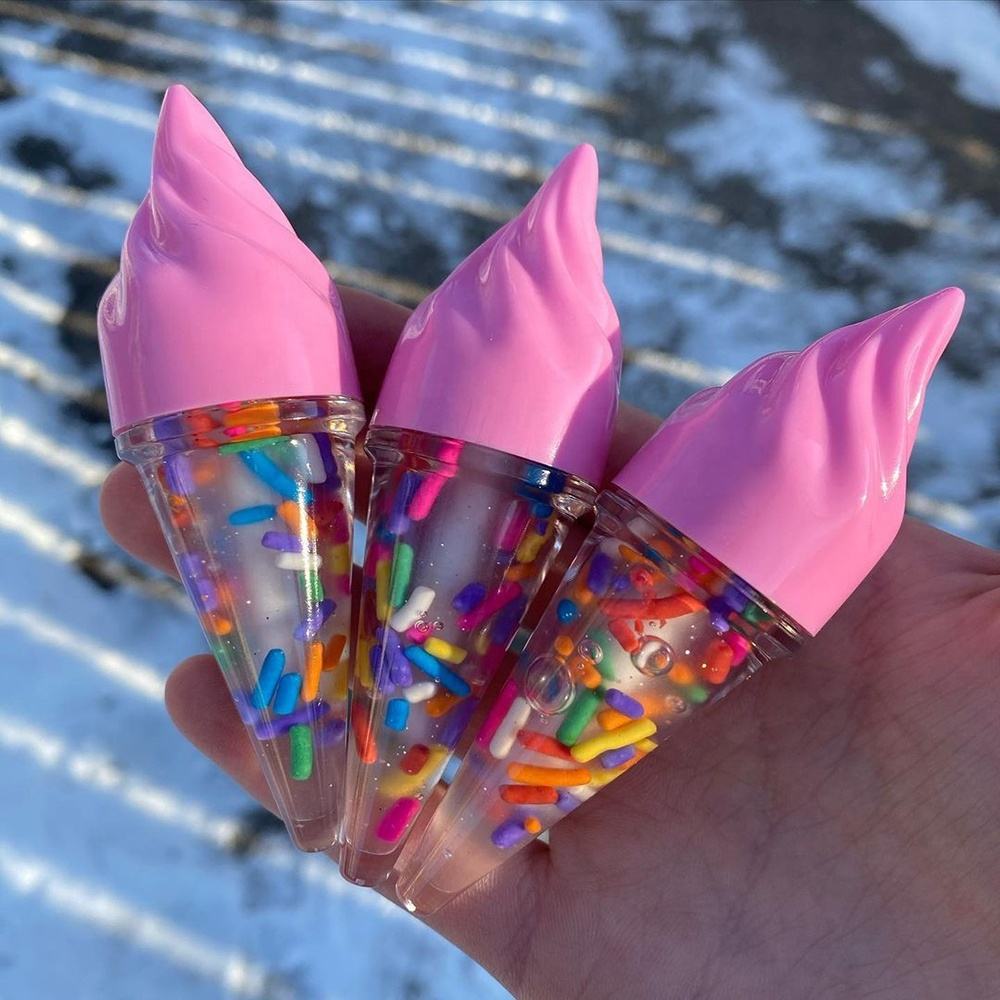 Fruit Vegan Ice Cream Cute Lipgloss For Kids