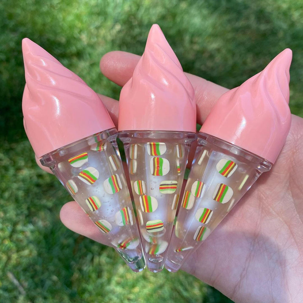 Fruit Vegan Ice Cream Cute Lipgloss For Kids
